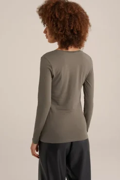 T-shirt met V-hals