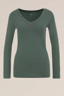 T-shirt met V-hals