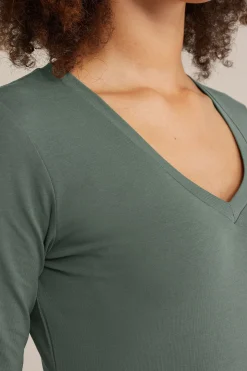 T-shirt met V-hals