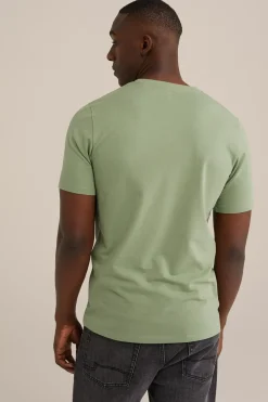 T-shirt met V-hals