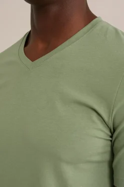 T-shirt met V-hals