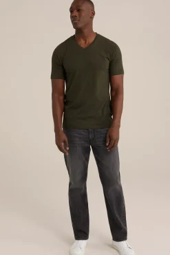T-shirt met V-hals