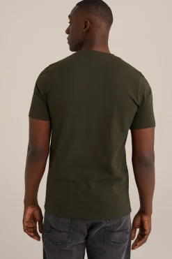 T-shirt met V-hals