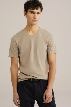 T-shirt met V-hals