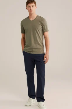 T-shirt met V-hals