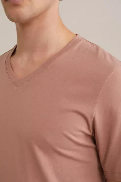 T-shirt met V-hals