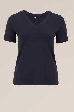 T-shirt met V-hals - Curve