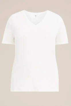 T-shirt met V-hals - Curve