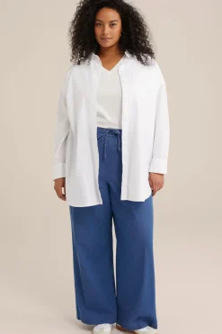 T-shirt met V-hals - Curve