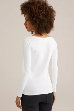 T-shirt van katoenmix