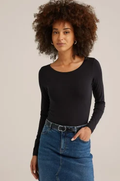 T-shirt van katoenmix