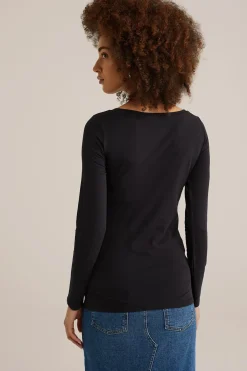 T-shirt van katoenmix