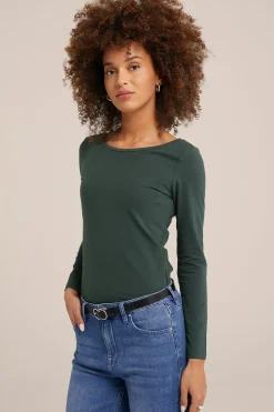 T-shirt van katoenmix