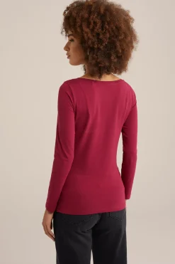 T-shirt van katoenmix