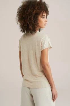 T-shirt van linnen