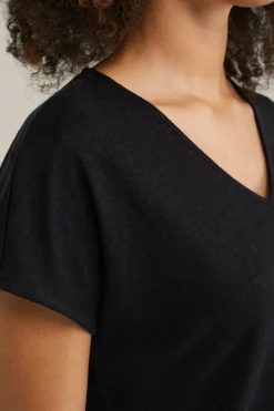T-shirt van linnen