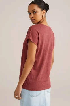 T-shirt van linnen