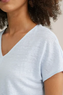 T-shirt van linnen
