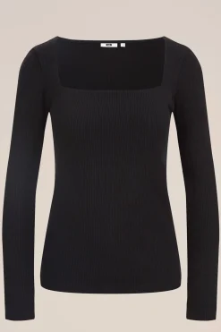 T-shirt van ribstof