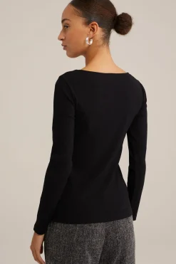 T-shirt van ribstof