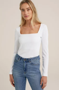 T-shirt van ribstof