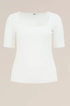 T-shirt van ribstof - Curve