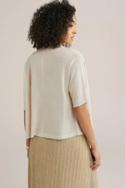 vest met glittergaren