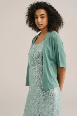 vest met glittergaren