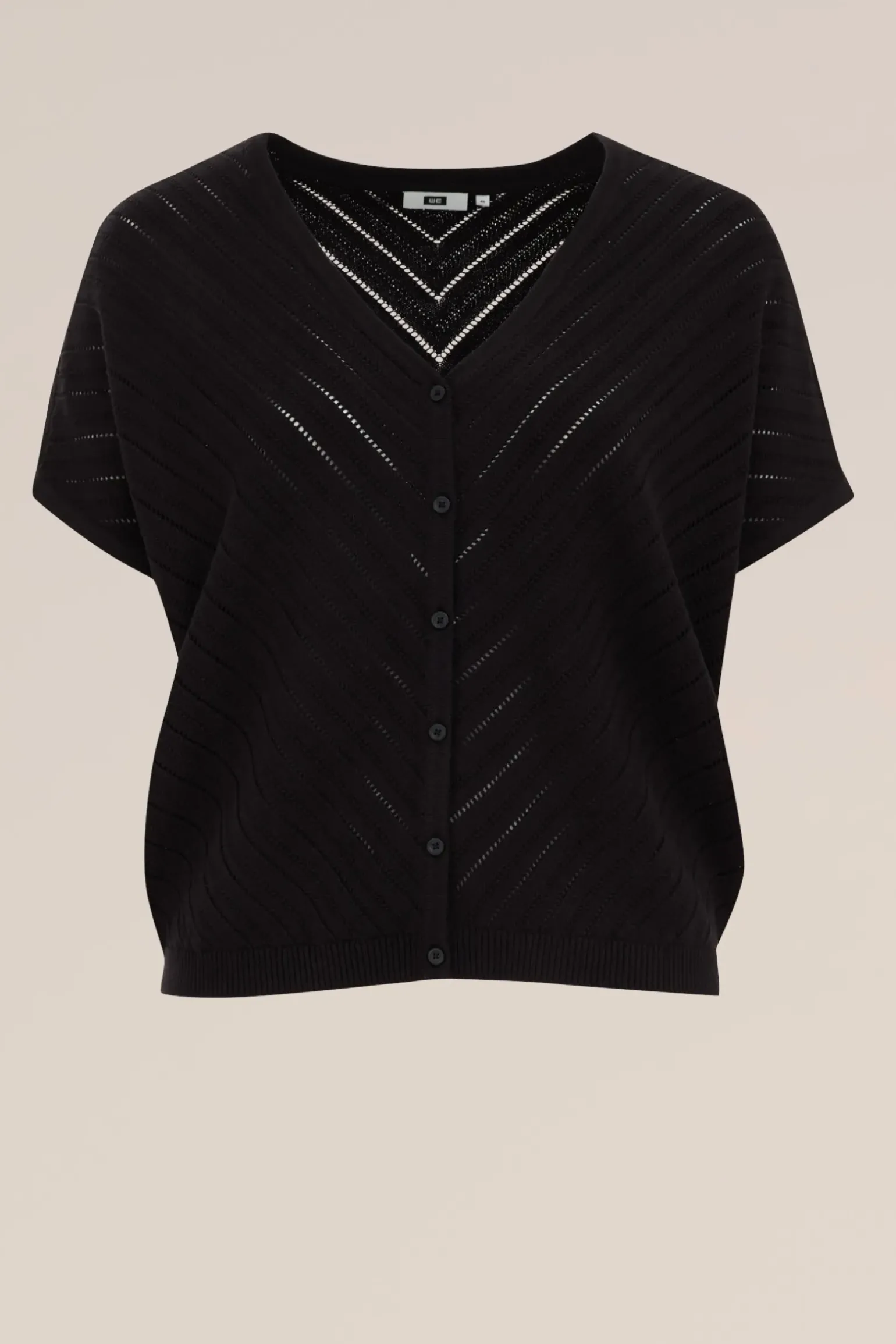 vest met opengewerkt dessin - Curve