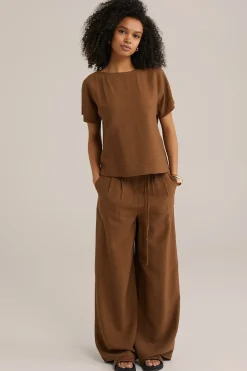 wide leg broek