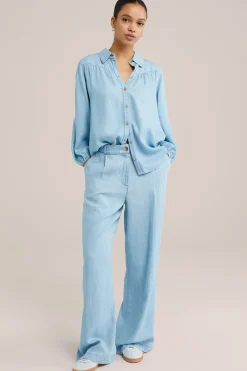 wide leg broek