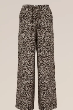 Wide leg broek met dessin