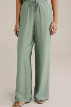 Wide leg broek met dessin