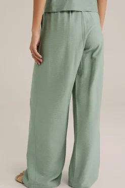 Wide leg broek met dessin