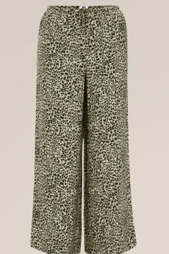 Wide leg broek met dessin - Curve