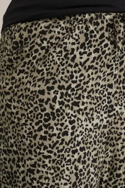 Wide leg broek met dessin - Curve