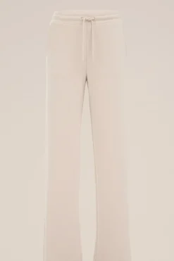 wide leg jersey broek