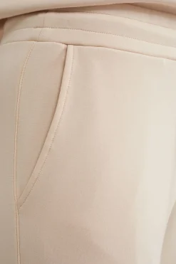 wide leg jersey broek