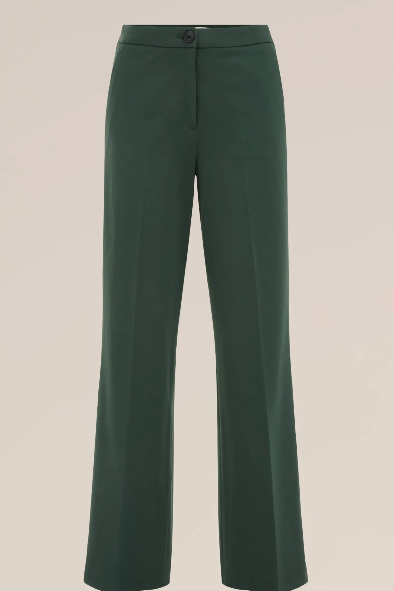wide leg jersey pantalon met stretch