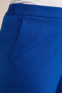 wide leg jersey pantalon met stretch