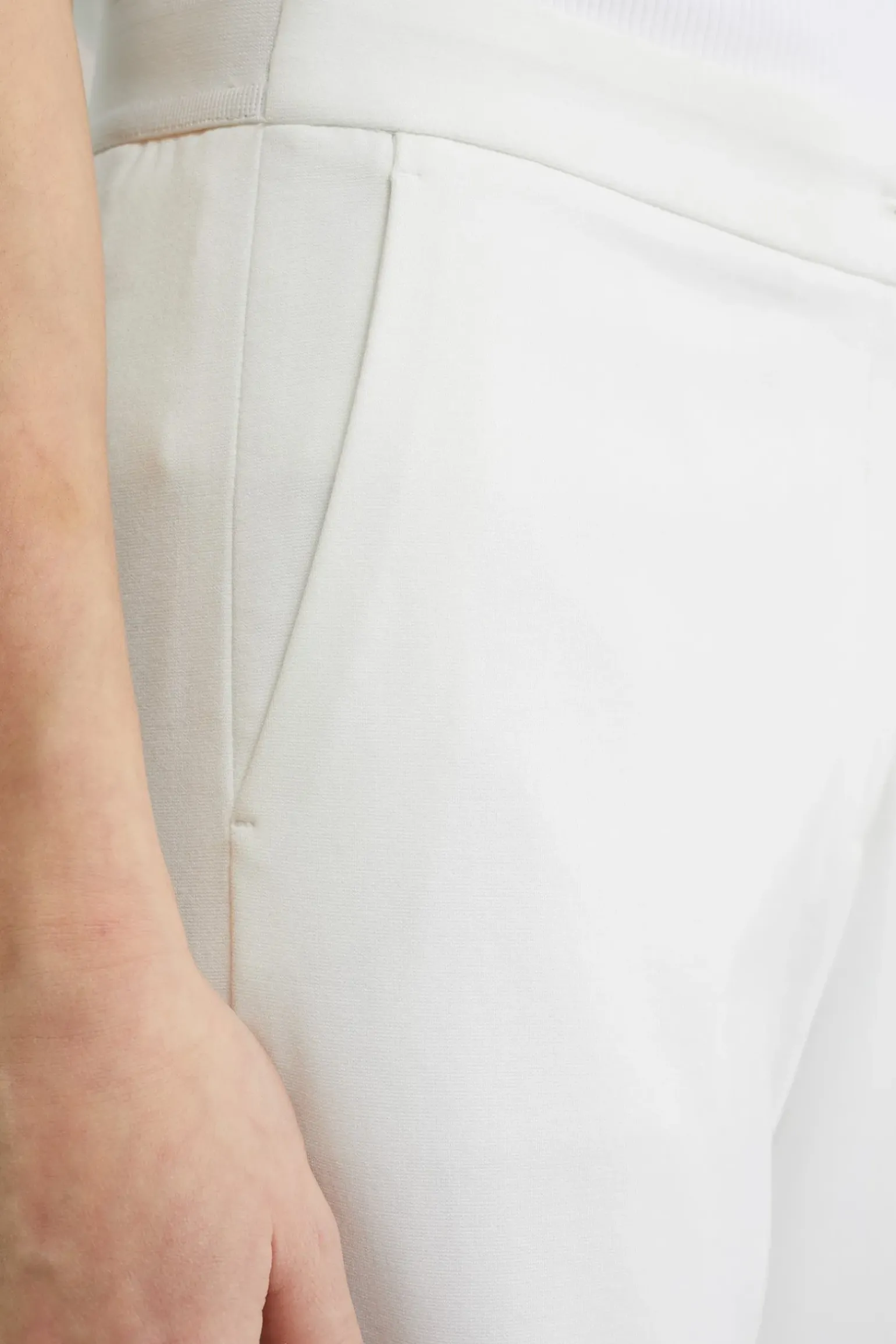 wide leg jersey pantalon met stretch