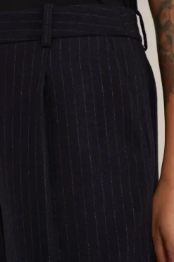 wide leg pantalon van wolmix